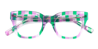 green_pink Eyeglasses