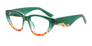 Green Eyeglasses 06655C