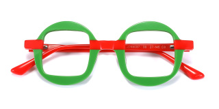 green_red Eyeglasses