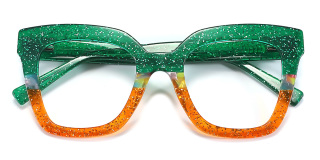 green_orange Eyeglasses