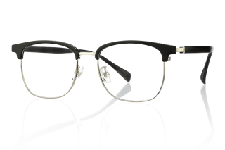 black_silver Eyeglasses