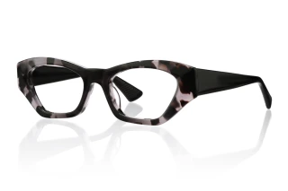 black_floral Eyeglasses