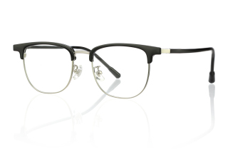 black_silver Eyeglasses