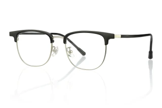 Black_silver Eyeglasses 15374C