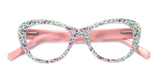floral_pink Eyeglasses