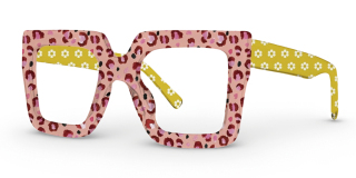 red_yellow Eyeglasses