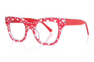 red_white Eyeglasses