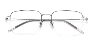 black_silver Eyeglasses
