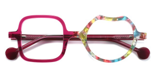 purple_floral Eyeglasses
