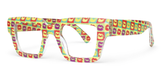 yellow_floral Eyeglasses