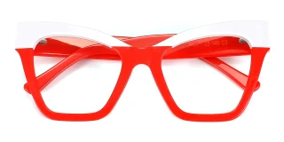 red_white Eyeglasses