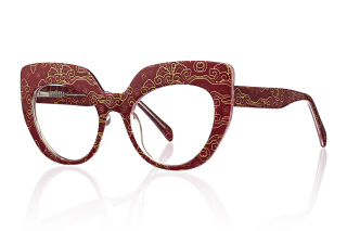 red_yellow Eyeglasses