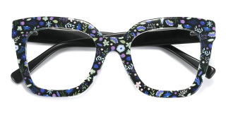 black_blue Eyeglasses