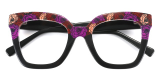 black_purple Eyeglasses