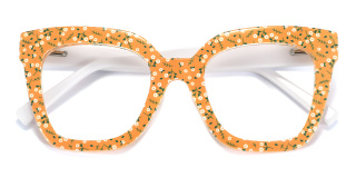 yellow_white Eyeglasses
