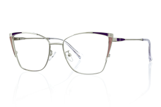 silver_clear Eyeglasses