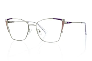 silver_clear Eyeglasses
