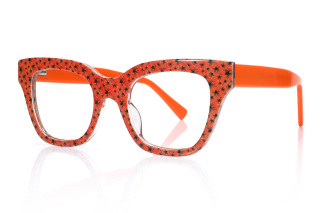 orange_black Eyeglasses