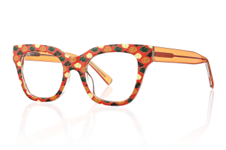 red_floral Eyeglasses