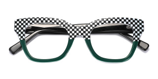 black_green Eyeglasses
