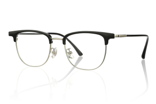 black_silver Eyeglasses