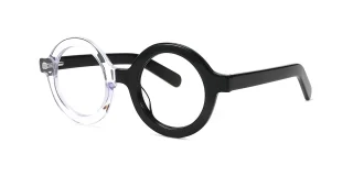 Black_clear Eyeglasses 50163B
