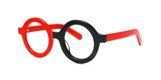 Red_black Eyeglasses 50163C