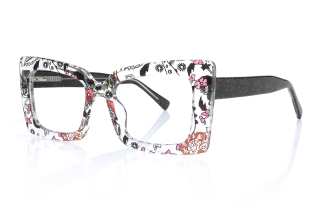 floral_black Eyeglasses