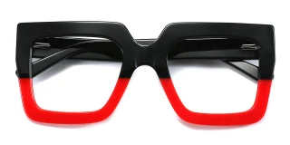 black_red Eyeglasses