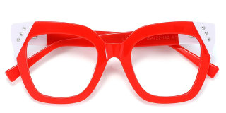 red_white Eyeglasses