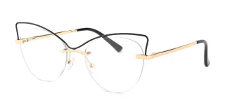 Black Eyeglasses 62136A