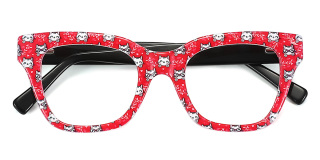 red Eyeglasses