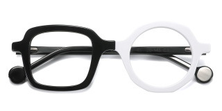 black_white Eyeglasses