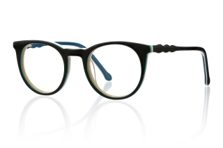 black_blue Eyeglasses