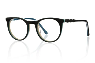 black_blue Eyeglasses