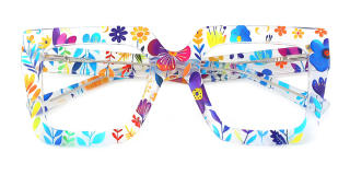 floral_clear Eyeglasses