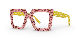 red_yellow Eyeglasses
