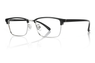 black_silver Eyeglasses