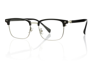 black_silver Eyeglasses