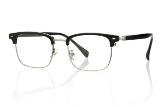 black_silver Eyeglasses