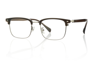 brown_silver Eyeglasses