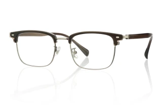 brown_silver Eyeglasses