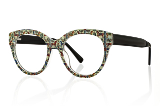 floral_black Eyeglasses