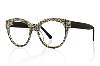 floral_black Eyeglasses