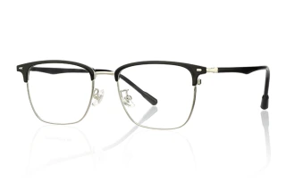 Black_silver Eyeglasses 76039B