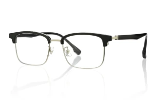 black_silver Eyeglasses