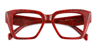 red Eyeglasses