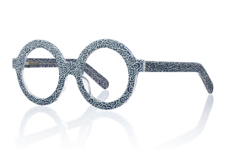 grey_floral Eyeglasses