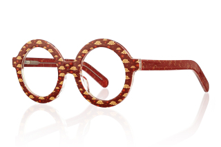 red_floral Eyeglasses