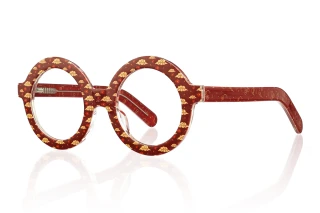 red_floral Eyeglasses